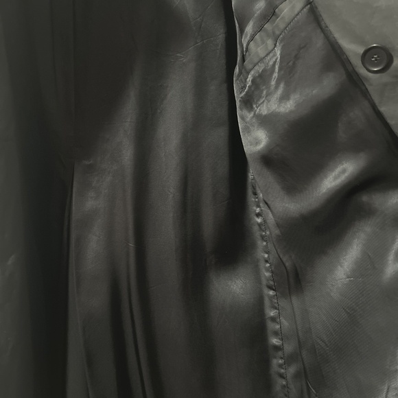 Sandro Charcoal Men’s Trench Coat Large - Picture 3 of 4